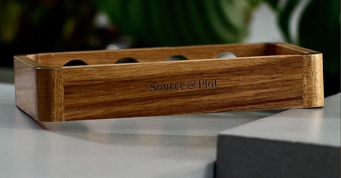 Source & Plot - Plant Propagation Station - Acacia Wood Stand 4 Glass Test Tube - Image 8