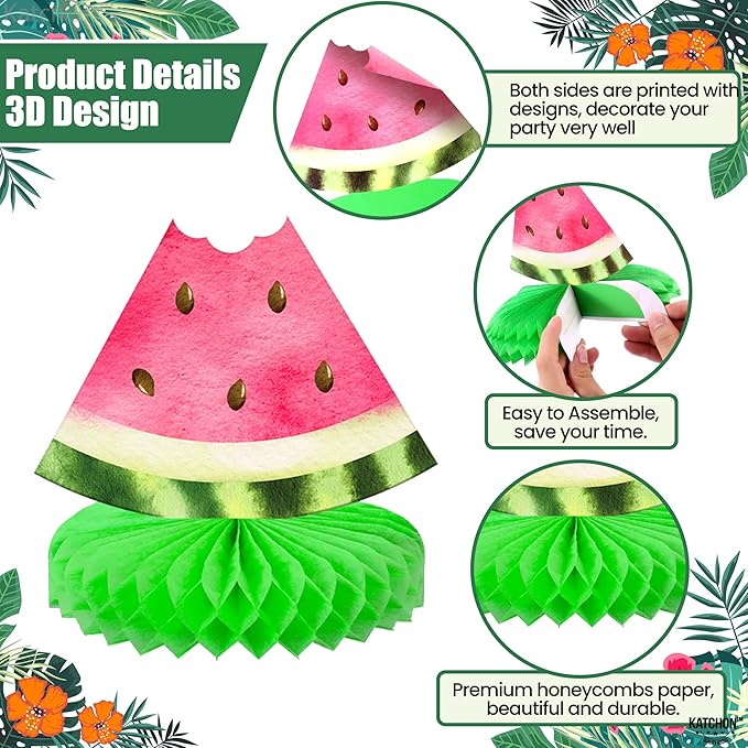 KatchOn, One In A Melon Centerpieces – Pack of 9 | One in a Melon Party - Image 4
