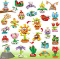 36 Packs Party Favors Building Blocks, Flower Bouquets Building Set, Mini by IMCUAMKTOYS