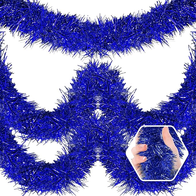 50 Feet Christmas Foil Fringe Banner Metallic Tassle Garland Metallic Backdrop by Ferwzsr