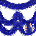 50 Feet Christmas Foil Fringe Banner Metallic Tassle Garland Metallic Backdrop by Ferwzsr