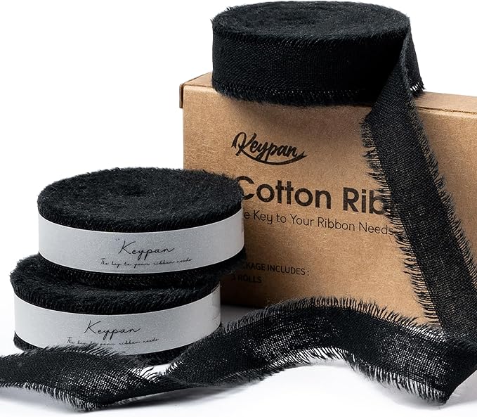 Black Ribbon 5/8" x 21 Yards by Keypan