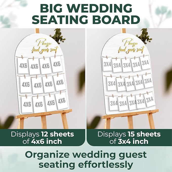 Wedding Seating Chart Board Display - Image 3