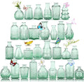 Glass Bud Vases in Bulk Set of 30 Pcs, Small Glass Vases by earthgadgets