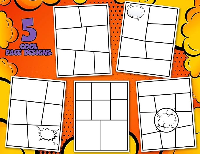 Blank Comic Book | Set of 2 | Create Your Own Comics and Cartoons - Image 2