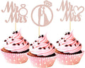 Sotpot 24PCS Miss to Mrs Cupcake Toppers by Sotpot