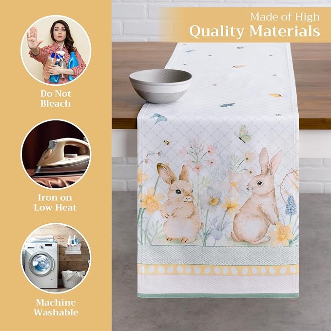 Maison d' Hermine Table Runner 100% Cotton Double Layer Table Runners 72 inches - Image 3