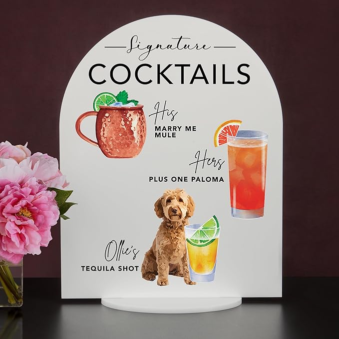 Pet Signature Drink Wedding Signs - Image 2
