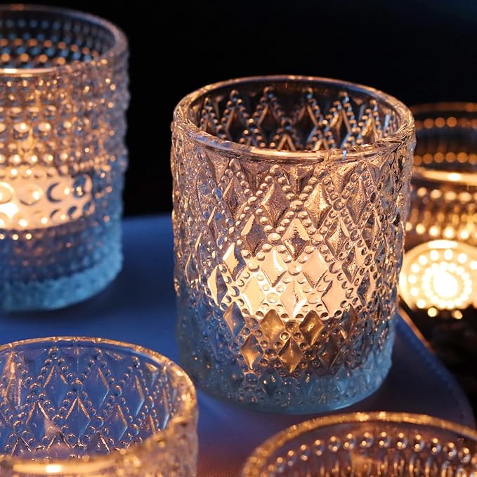 Clear Glass Votive Candle Holders - Image 3