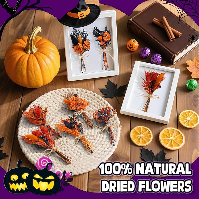 12/24 PCS Charming Dried Flowers Bouquet - Image 3