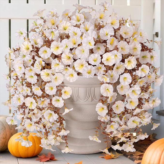 Fake Mums Artificial Fall Hanging Flowers by HyeFloraartificialflowers
