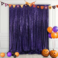 Eternal Beauty Purple Sequin Backdrop, 6x8 Ft Halloween Glitter Background by EternalBeauty