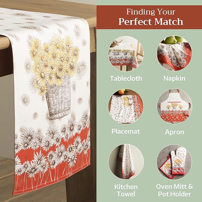 Maison d' Hermine Table Runner 100% Cotton Double Layer Table Runners 108 - Image 5