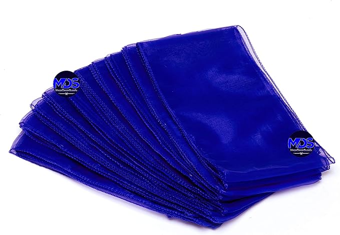 MDS Pack of 50 PCS Organza Chair Sashes Wider Dining Chair Bows Ribbon Tie Back - Image 5