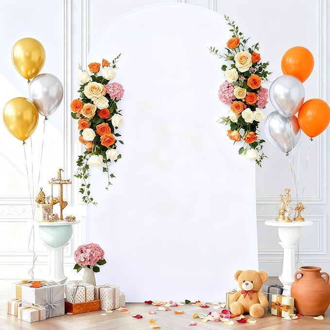 7.2FT White Arch Backdrop Cover - Image 8