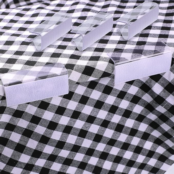 12 Pieces Table Skirting Clips Clear Tablecloth Clips - Image 5