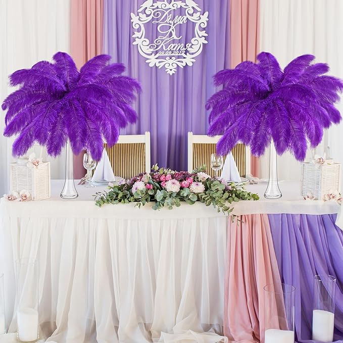 80 Pcs Large Natural Ostrich Feathers Plumes 14-16 Inch Bulk - Image 4
