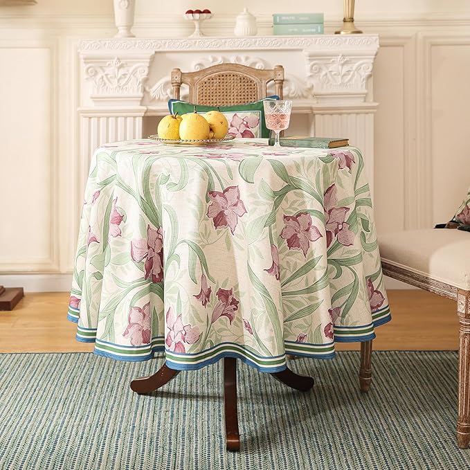 patdrea Designer Vintage Green Tablecloth - Image 3