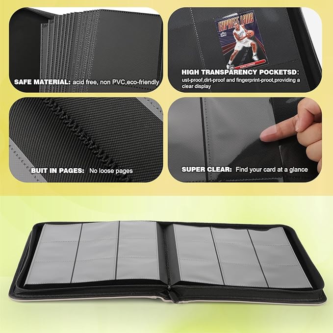Trading Card Binder, Card Binder 9 Pocket - Image 4