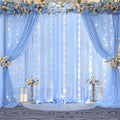 10x10ft Light Blue Chiffon Backdrop Curtain by Shillance