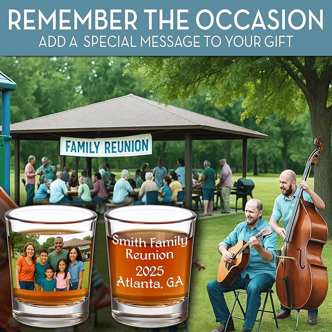 1pk Personalized Printed Photo 2.5oz Shot Glass - Image 4