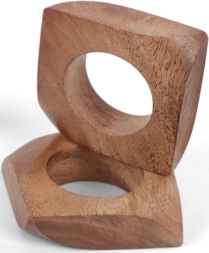 Wooden Napkin Rings Set of 12 Fall Decor - Image 9