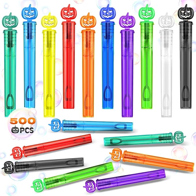 Shemira 500PCS Halloween Bubble Wands, Mini Bubbles Party Favors by Shemira