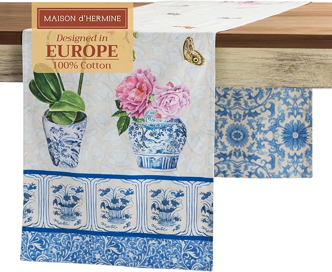 Maison d' Hermine Table Runner 100% Cotton Double Layer Table Runners 72 inches by MaisondHermine