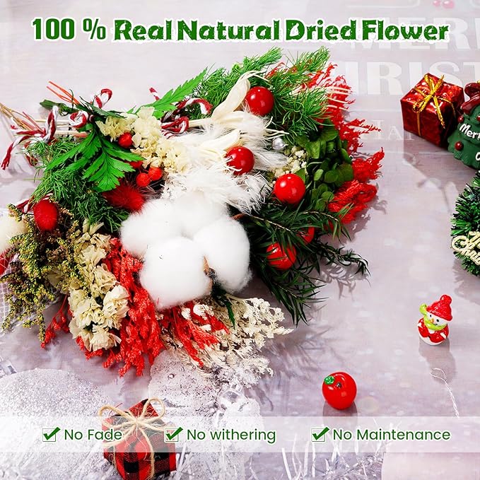 10/12/24 Pack Dried Flowers for Vase Various Mini Bouquet Dried Small - Image 4