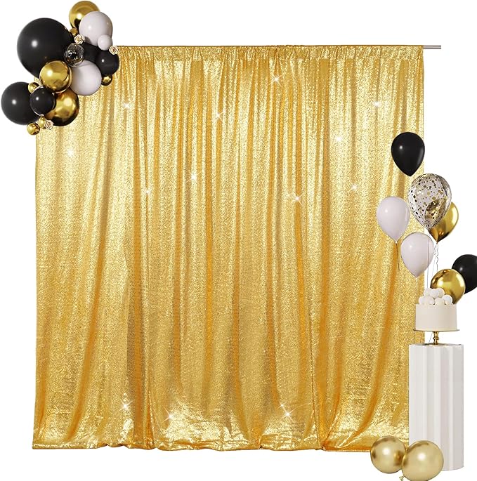SquarePie Sequin Backdrop Curtain Not See Through Background by SquarePie