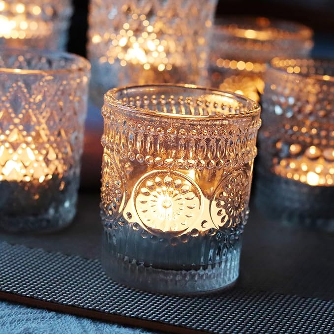 Clear Glass Votive Candle Holders - Image 4