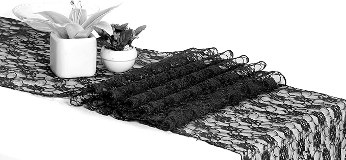 MDS Pack of 15 Wedding 12 x 108 inches Lace Table Runner - Image 2