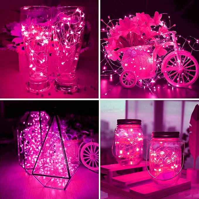 ZGWJ 12 Pack Fairy Lights Battery Operated, 7ft 20 Mini LED Fairy String Lights - Image 5