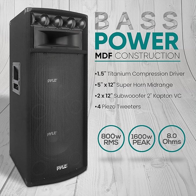 Pyle Portable Cabinet PA Speaker System - Image 4