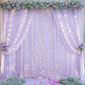 10ft x 10ft Lavender Chiffon Backdrop Curtain by WishCare