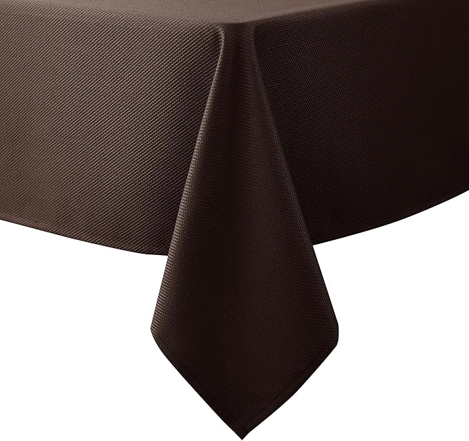 Biscaynebay Textured Fabric Tablecloths 60x84 Inches Rectangular, Wedding and by Biscaynebay