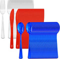 NOCCUR 180PCS Independence Day Silverware by NOCCUR