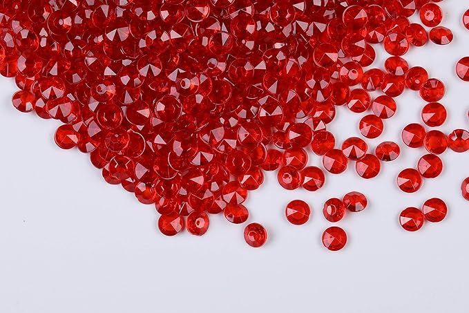 1000pcs Platic Acrylic Gems Fake Acrylic Diamonds Vase Filler Beads Faux by WelcometoGintoaria