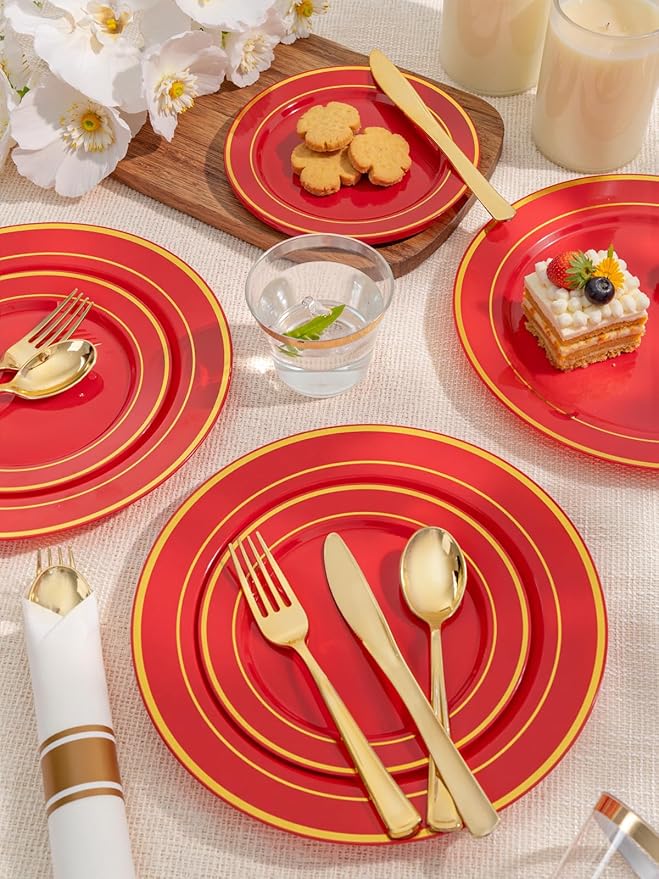 175 Pieces Christmas Plastic Plates - Image 8