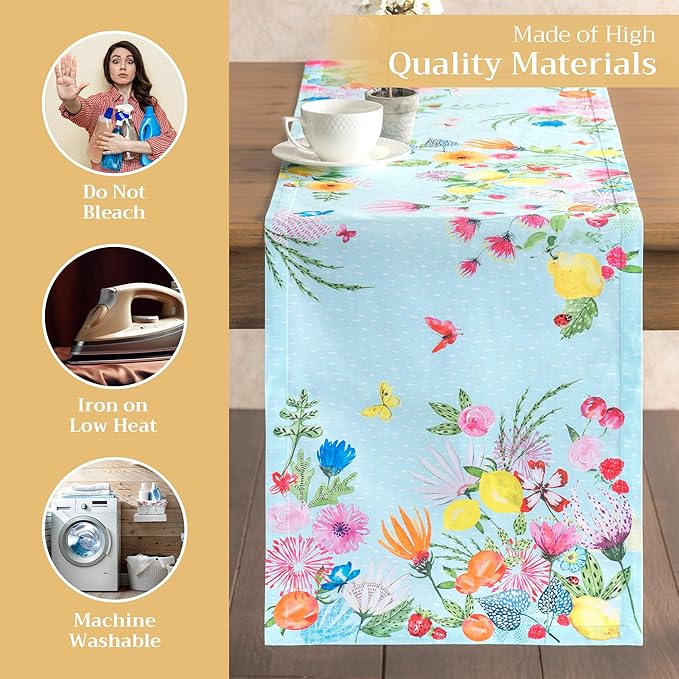 Maison d' Hermine Table Runner 100% Cotton Single Layer Table Runners 108 - Image 3