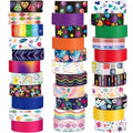 TaoBary 33 Rolls Holiday Plaid Washi Tape, 15 mm Seasonal Washi Tape Set by TaoBary