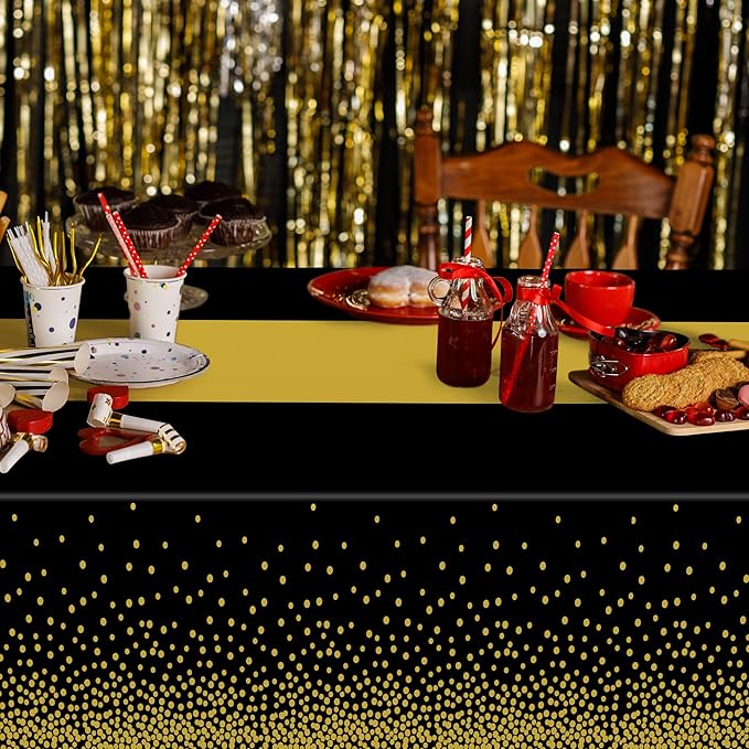 QZYL 12Pack Plastic Table Cloth Disposable, Outdoor Tablecloth - Image 6