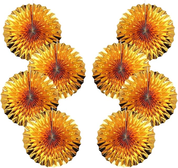 Golden Party Decorations, Engagement Party Decorations 12in, Party Supply by BARTHEW