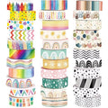 TaoBary 33 Rolls Holiday Plaid Washi Tape, 15 mm Seasonal Washi Tape Set by TaoBary