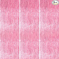 PartyWoo Pink Streamers Foil Fringe Curtain Backdrop 3Pcs 8.2ft Pastel Baby by PartyWoo