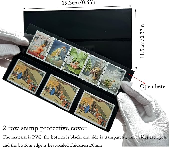 Philatelic Display Black Card Stamp Cover Stamp Collection Stamp Storage - Image 2