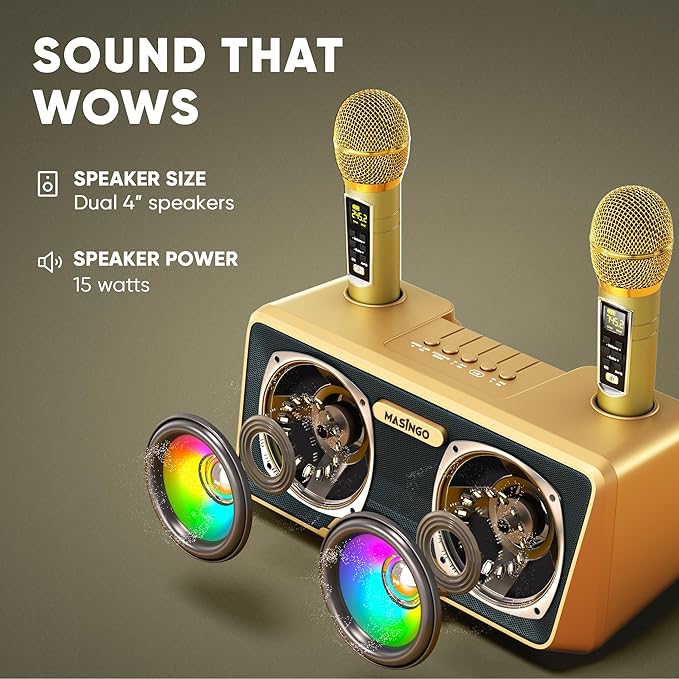 MASINGO Karaoke Machine for Adults and Kids - Image 5