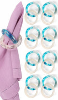 Set of 8 Epoxy Resin Napkin Ring by CLEENTABLE