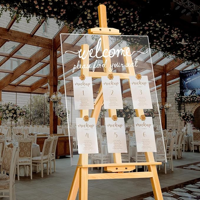 24x18 Inch Wedding Seating Chart Board Display - Image 5