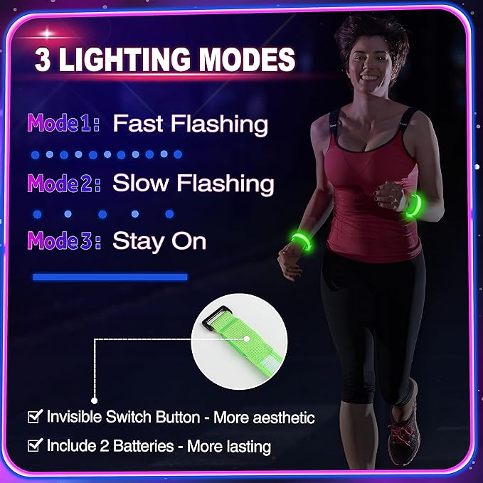 GIFTINBOX 12/6 PCS LED Light Up Bracelets - Image 7
